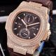 Japan Grade Patek Philippe Nautilus Diamonds Watches Rose Gold White Face (9)_th.jpg